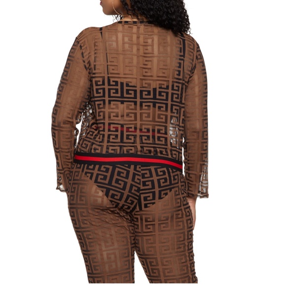 Mesh Top & Pant Set - Picture 4 of 5